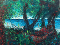 Natalia-Borcic-Peuc_Srebrna-with-beach-lounger_140x180c-oil-and-acrylic-on-canvas2024